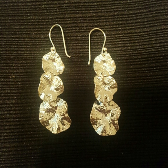 925 STERLING SILVER TRIPLE LEAF - Picture 2 of 3